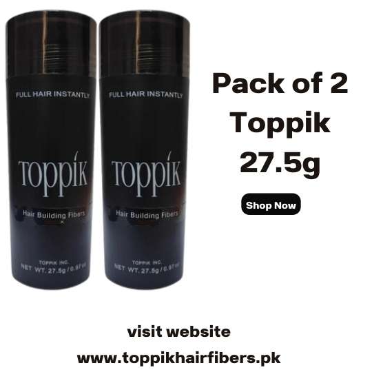 Toppik Hair Building Fibers 27.5g Value Pack 2