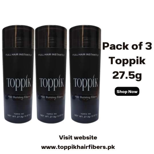 Toppik Hair Building Fibers 27.5g Value Pack 3