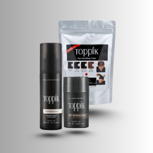 Toppik Hair Building Fibers 3 IN 1 Deal 12g Fiber+ Refill 25g+ FiberHold Spray