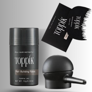Toppik Hair Building Fibers 3 IN 1 Deal 12g Fiber+ Spray Applicator+ Hairline Optimizer