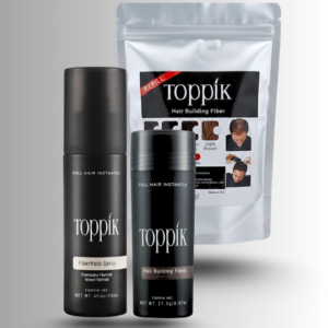 Toppik Hair Building Fibers 3 IN 1 Deal 27.5g Fiber+ Refill 25g+ FiberHold Spray