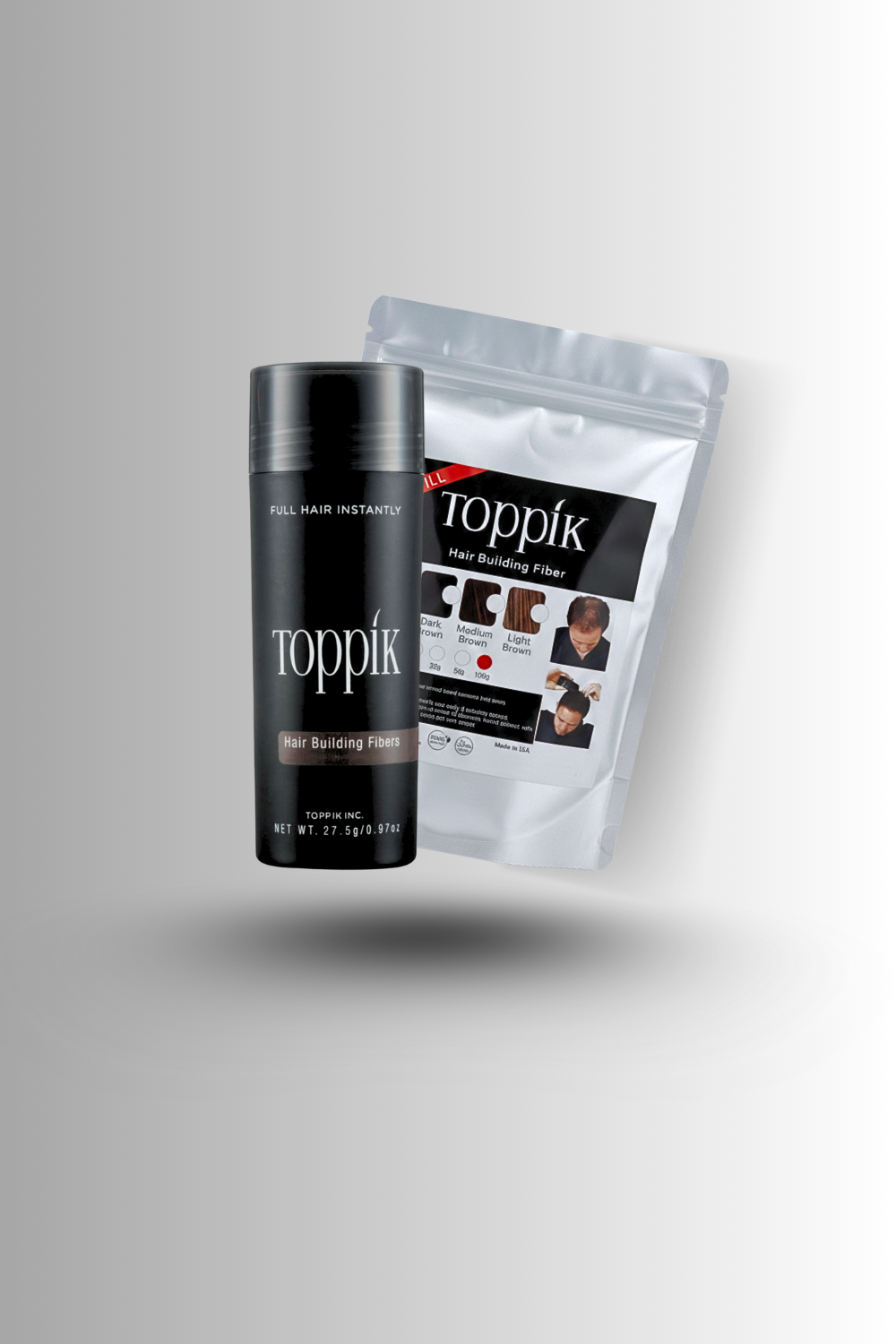 Pack of 2 Toppik Hair Building fiber 12g and Refill in pakistan